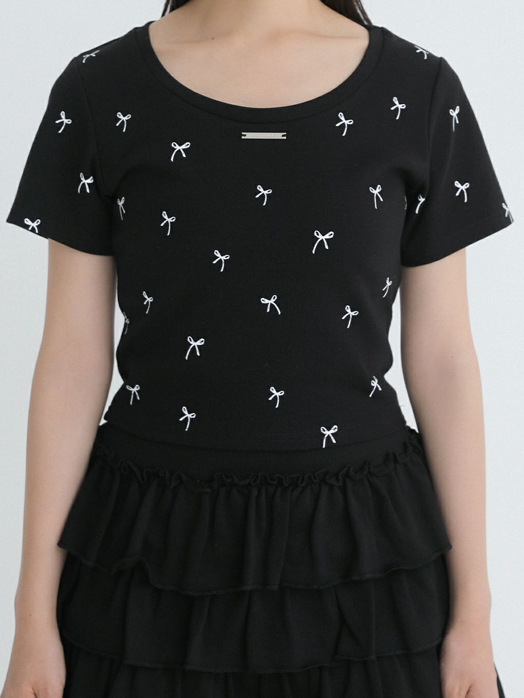 【BUBBLES】リボンパターンミニTEE