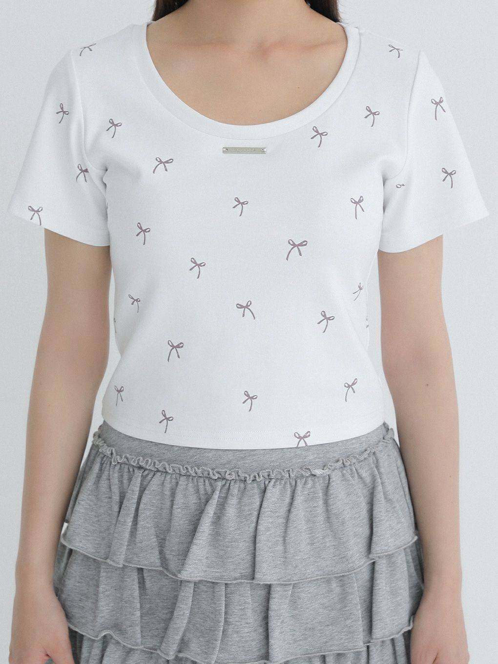 【BUBBLES】リボンパターンミニTEE