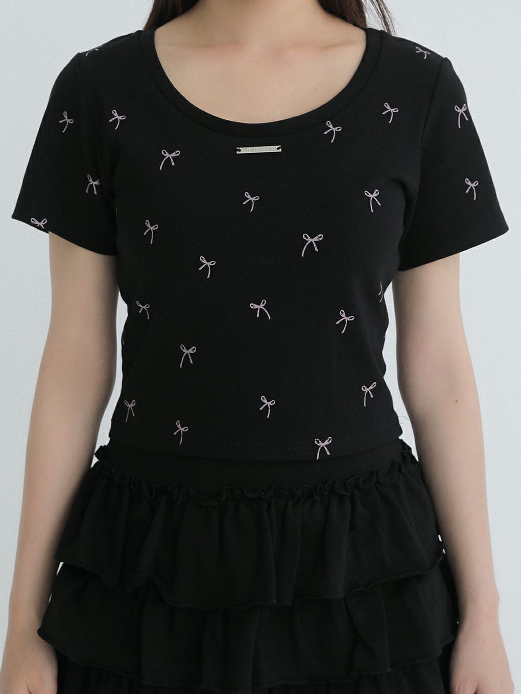 【BUBBLES】リボンパターンミニTEE