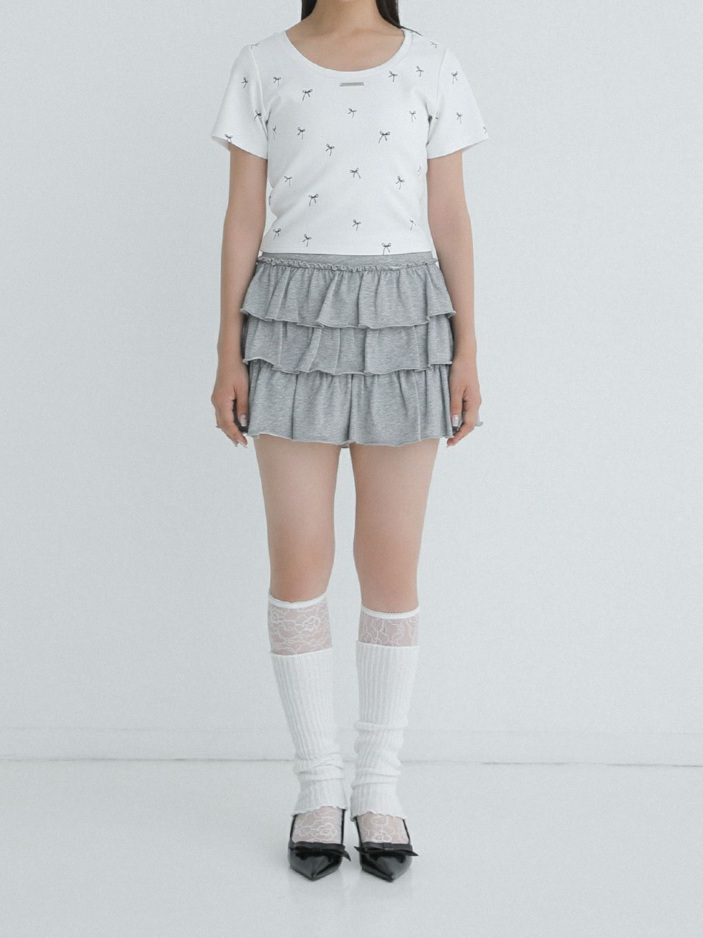 【BUBBLES】リボンパターンミニTEE