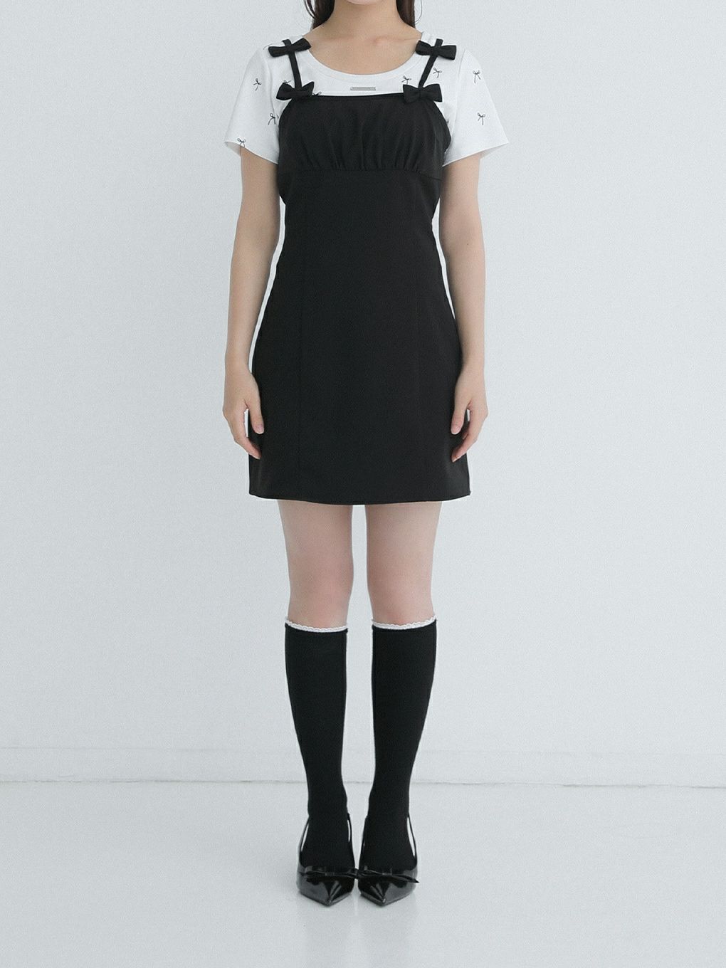 【BUBBLES】リボンパターンミニTEE