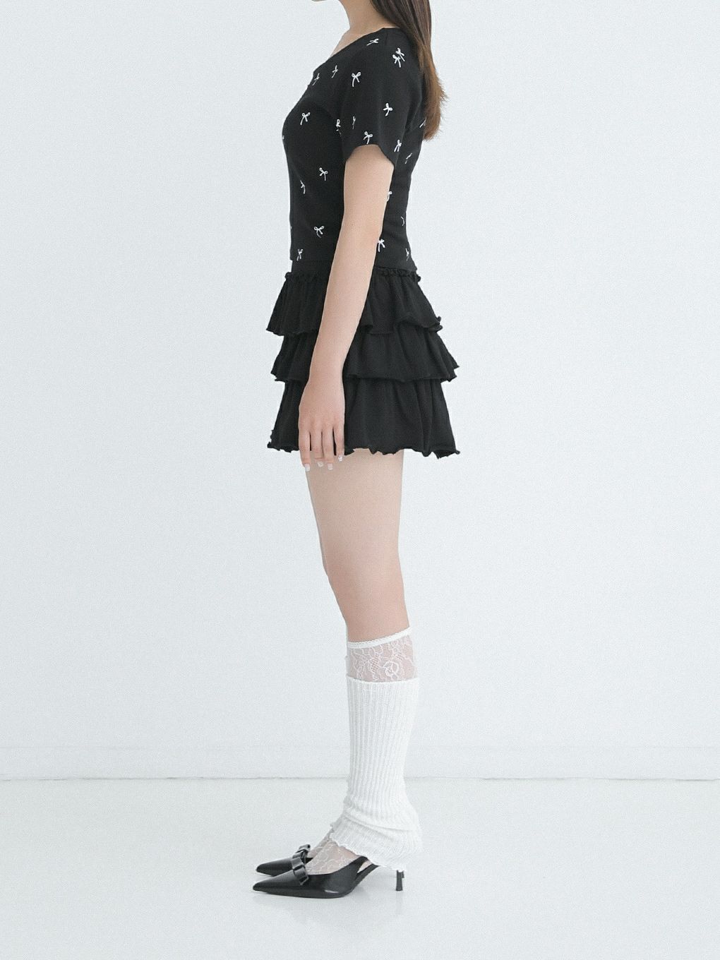 【BUBBLES】リボンパターンミニTEE