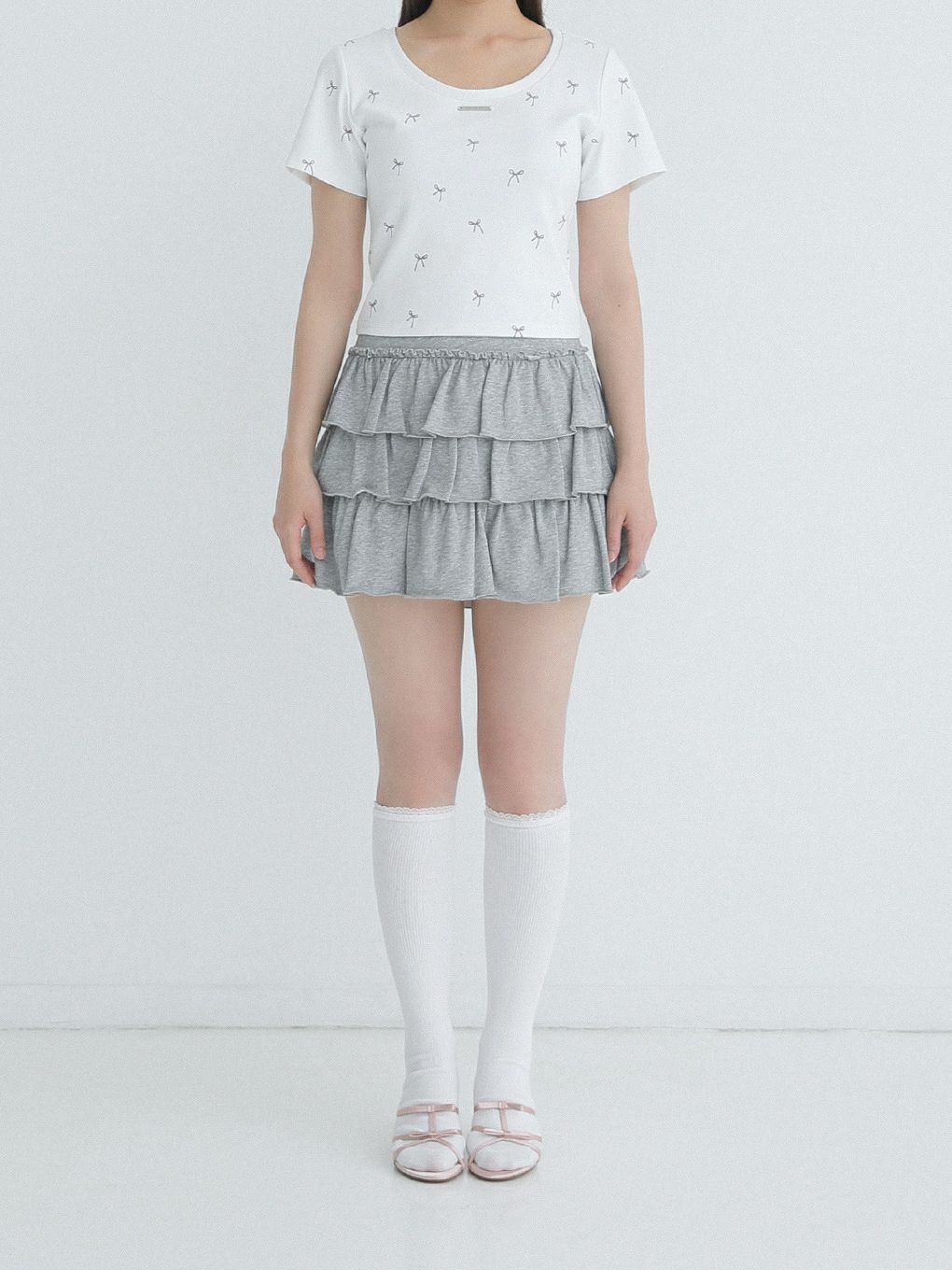 【BUBBLES】リボンパターンミニTEE