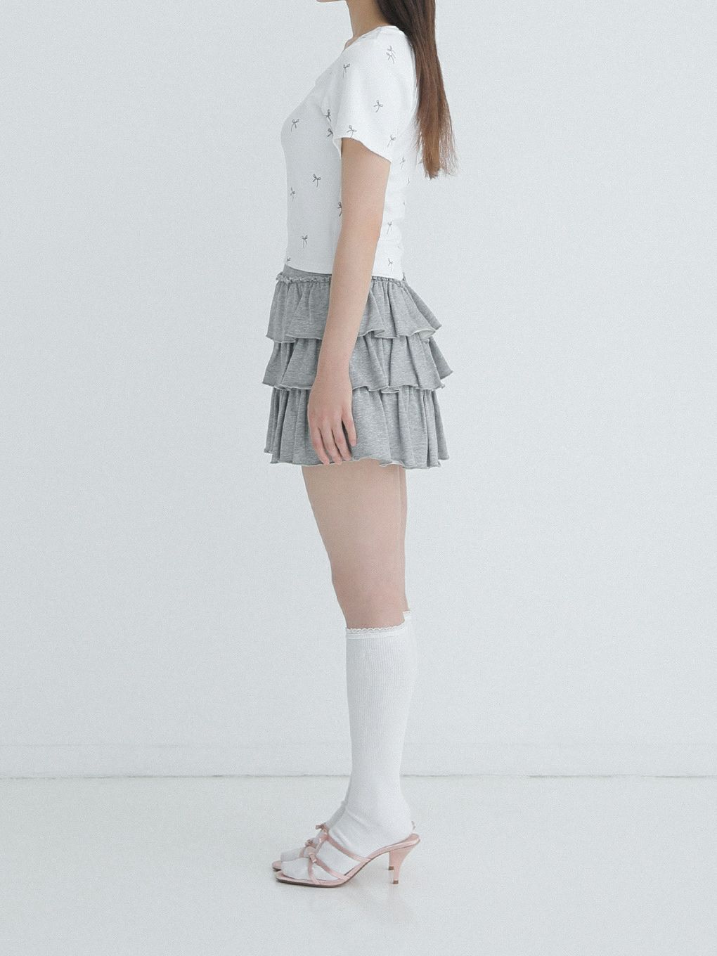 【BUBBLES】リボンパターンミニTEE