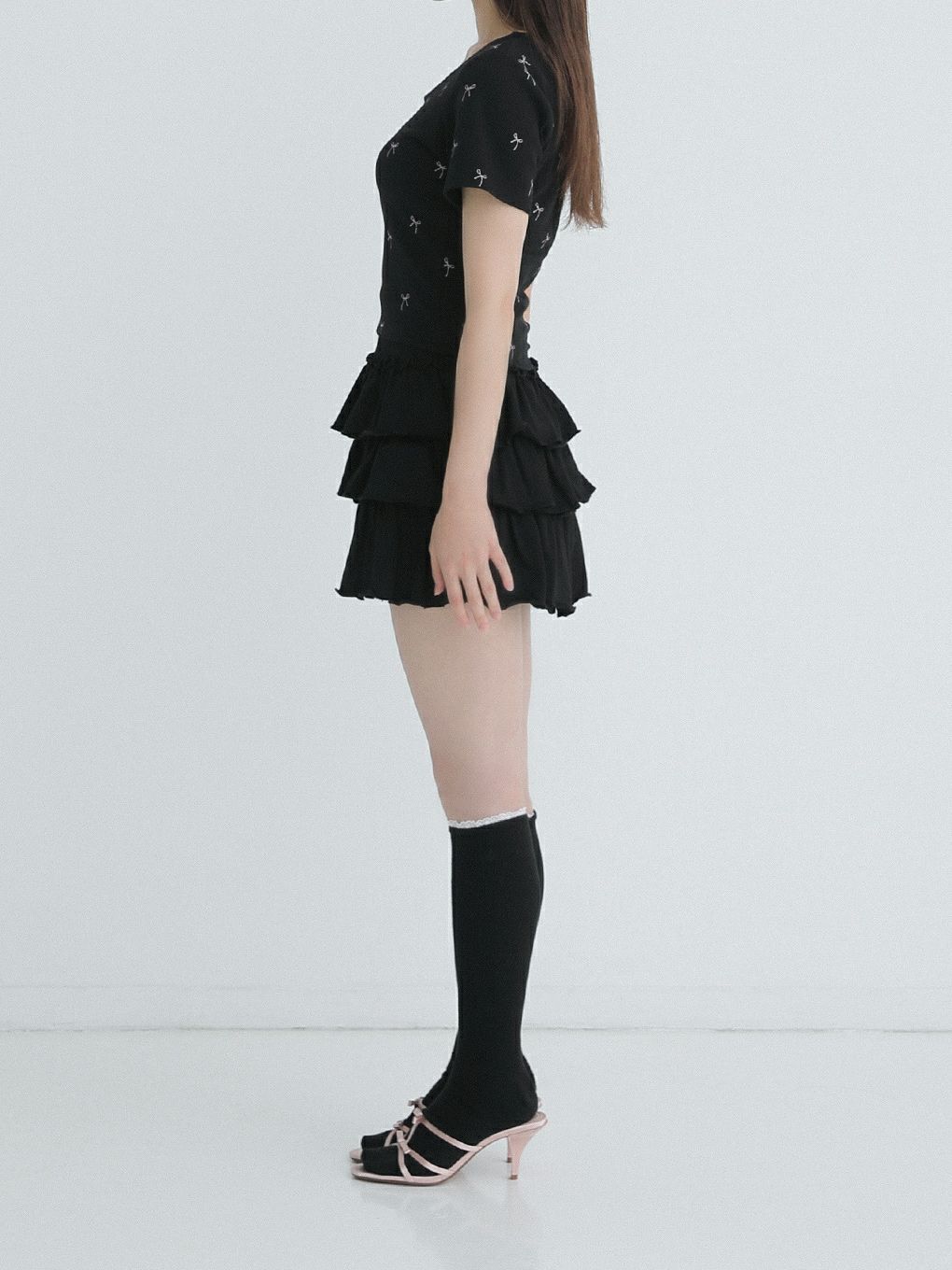 【BUBBLES】リボンパターンミニTEE