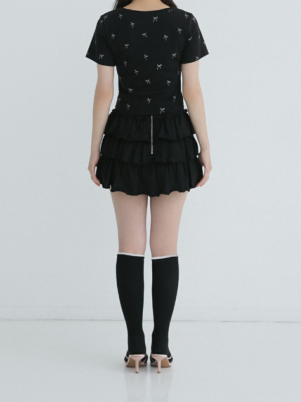 【BUBBLES】リボンパターンミニTEE