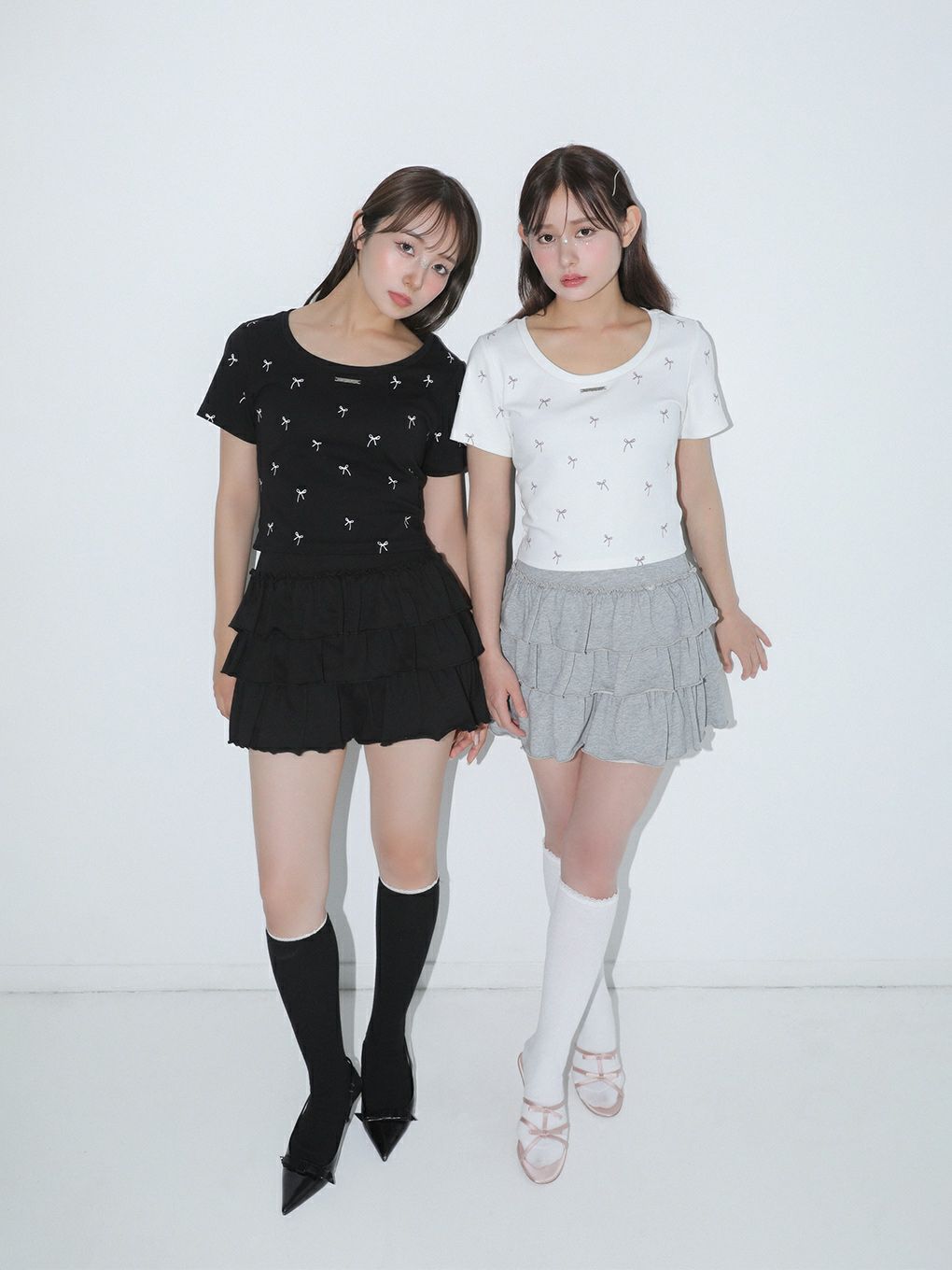 【BUBBLES】リボンパターンミニTEE