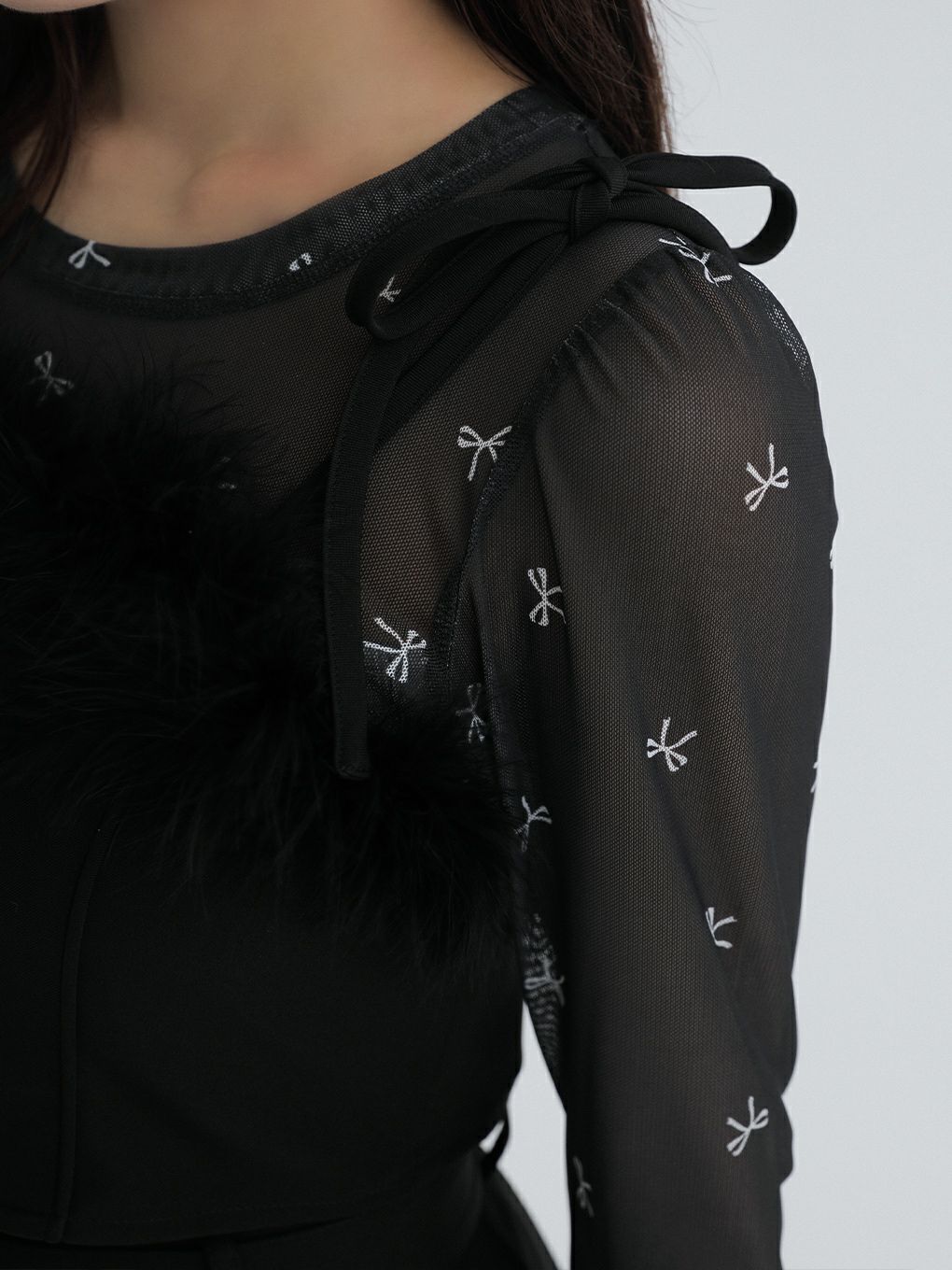 【BUBBLES】ファービスチェリボントップス