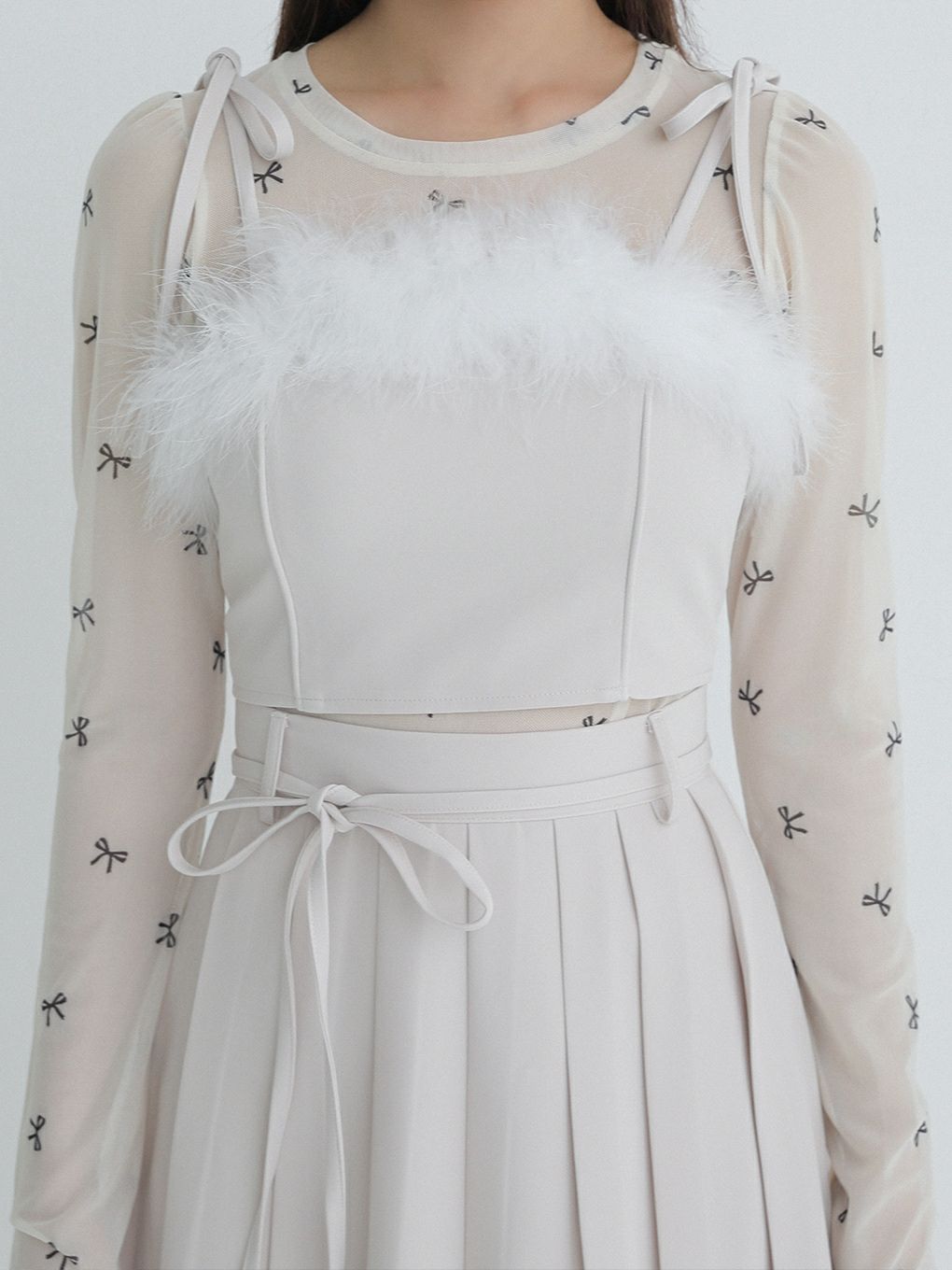 【BUBBLES】ファービスチェリボントップス