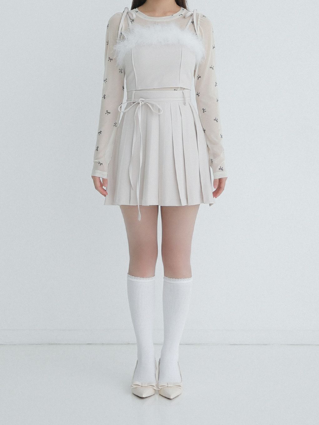 【BUBBLES】ファービスチェリボントップス