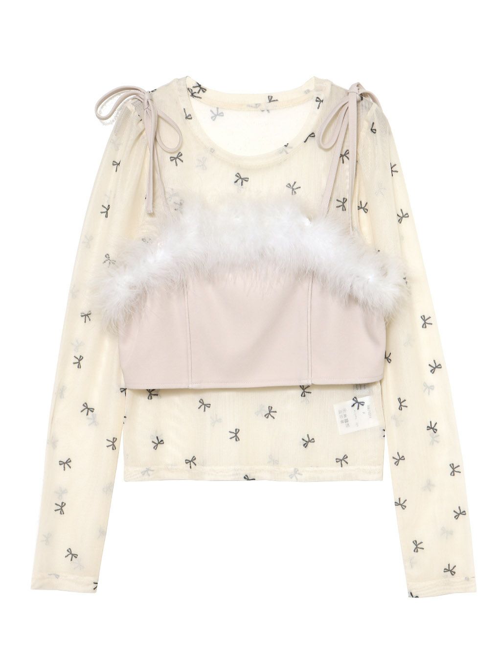 【BUBBLES】ファービスチェリボントップス