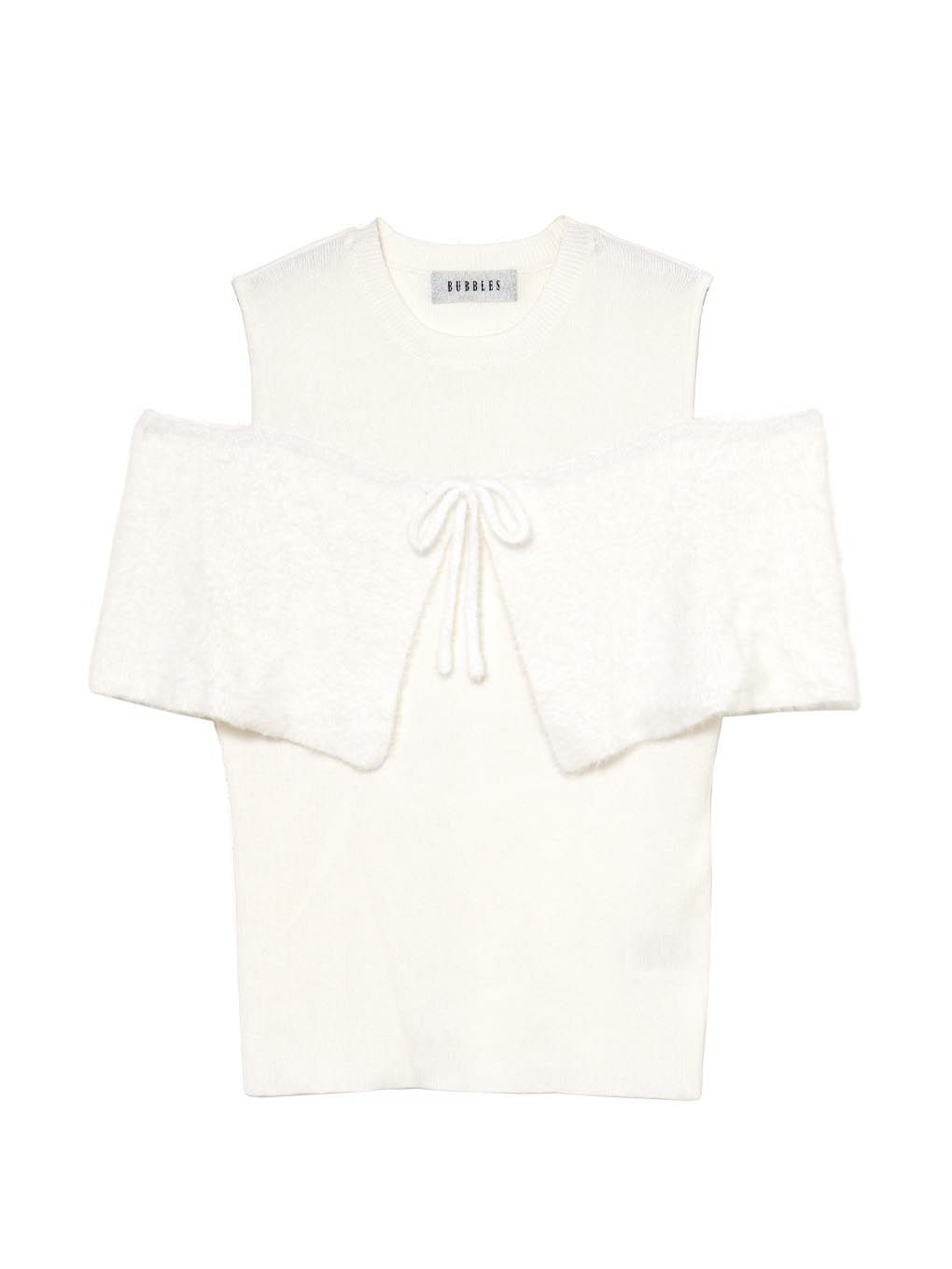 【BUBBLES】ポイントフェザーニットトップス