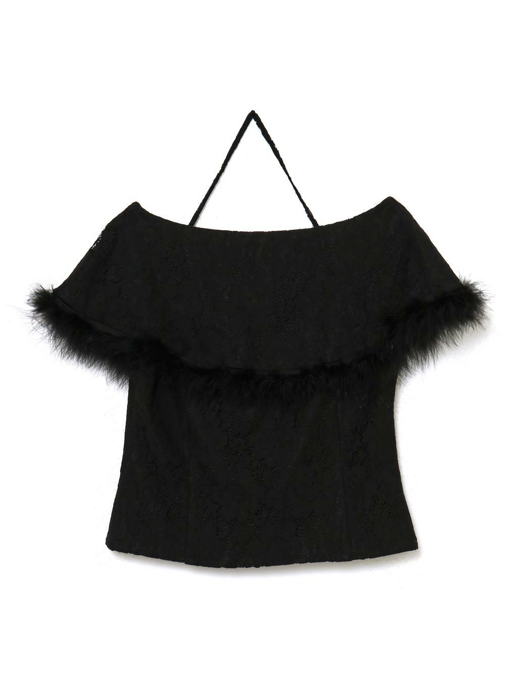 【BUBBLES】レースファーブラウス