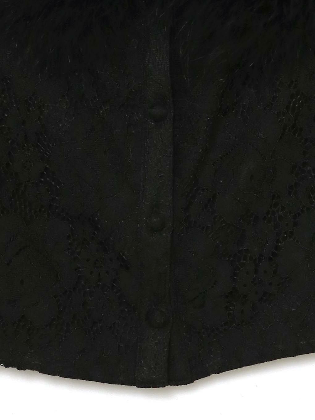 【BUBBLES】レースファーブラウス