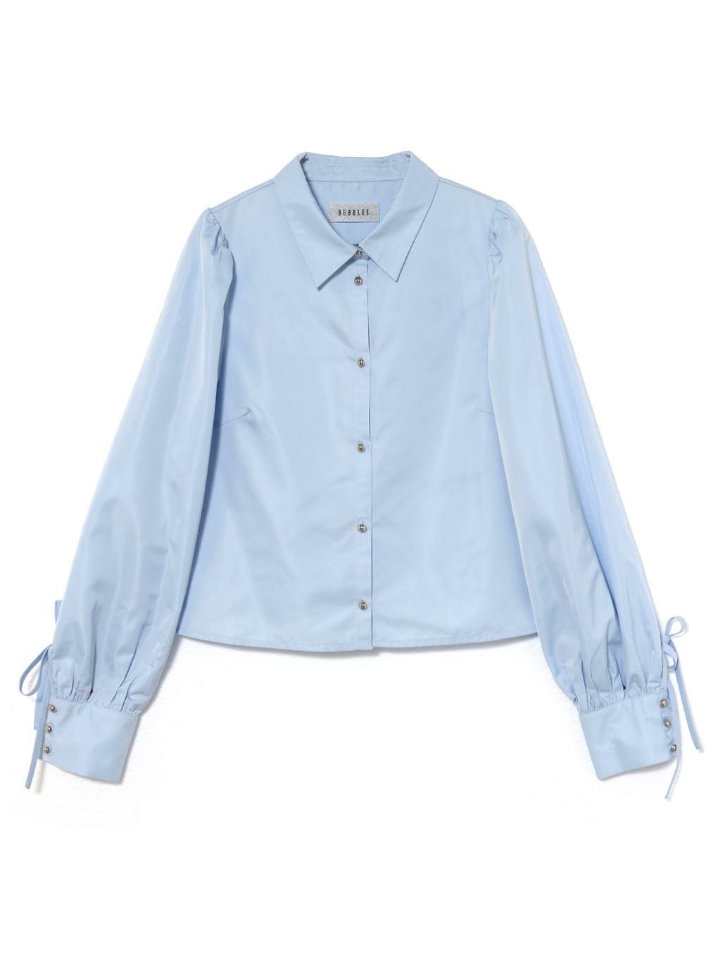 【BUBBLES】ニットベストレイヤードブラウス