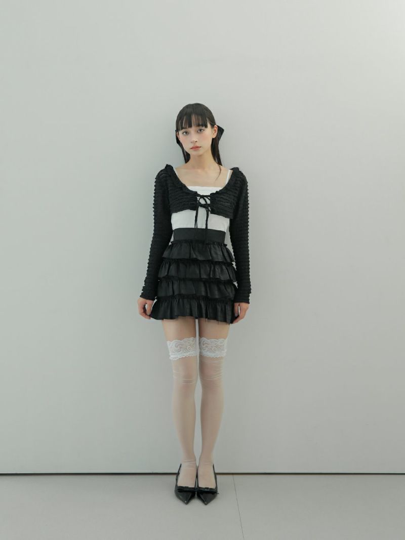 BUBBLES】リボンレースカーデ | sparkling mall online store