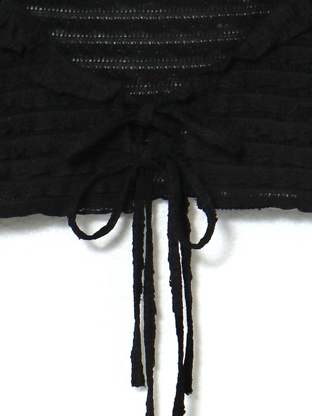 【BUBBLES】リボンレースカーデ