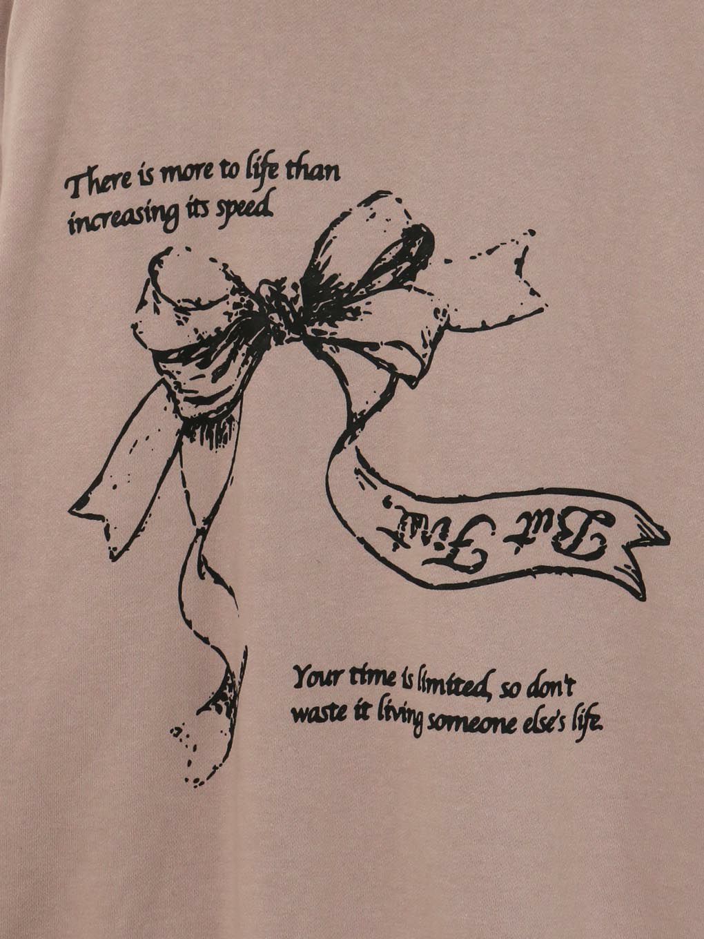 【BUBBLES】リボンプリントパーカーワンピース