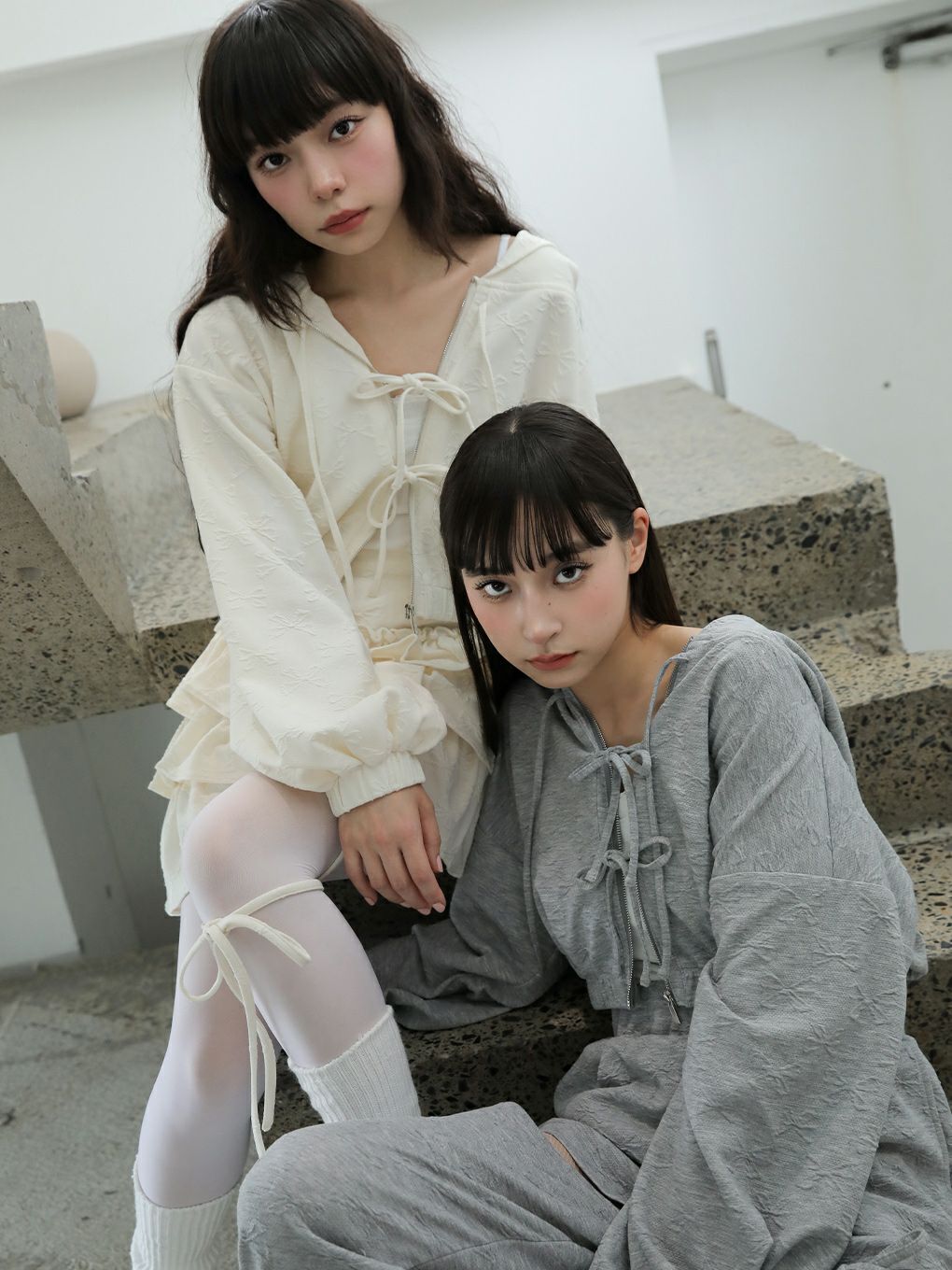 【BUBBLES】クロスリボンティアードスカパン