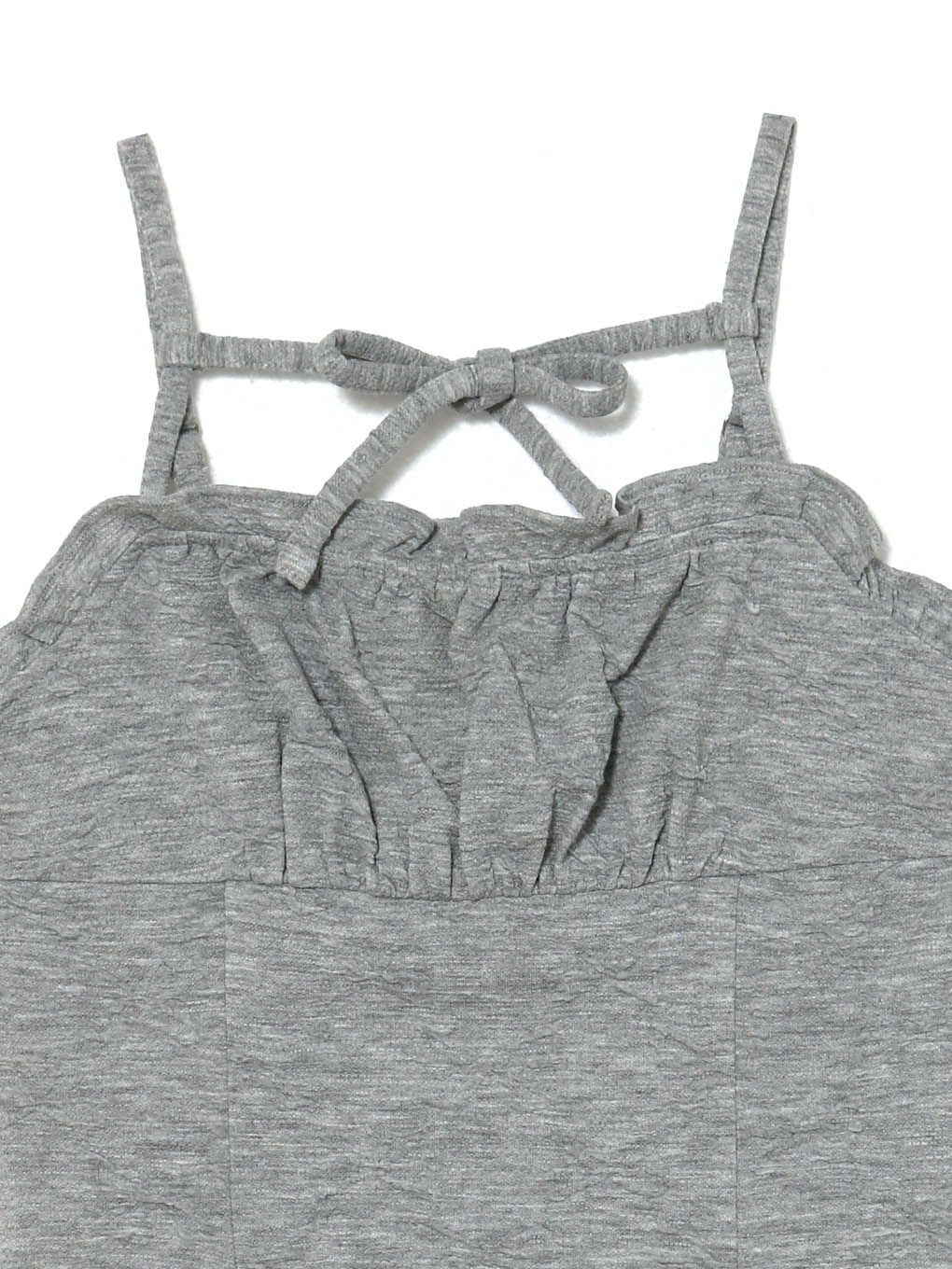 【BUBBLES】リボンギャザーミニワンピース