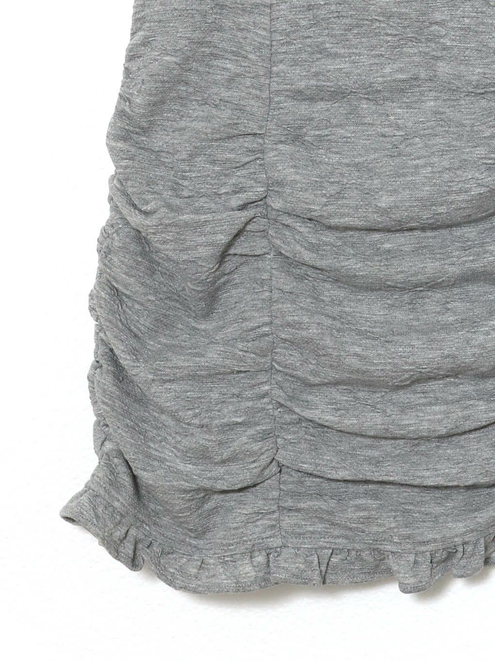 【BUBBLES】リボンギャザーミニワンピース