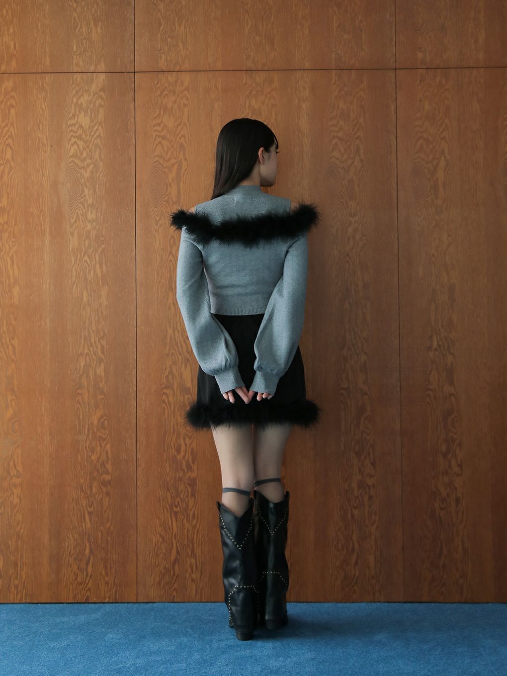 【BUBBLES】オフショルニットアンサンブル