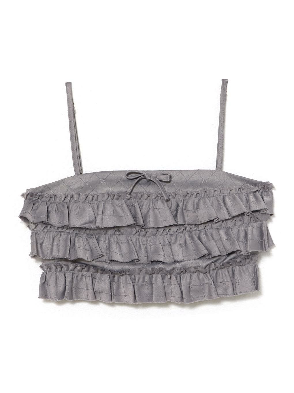 【BUBBLES】ジャガードフリルビスチェ