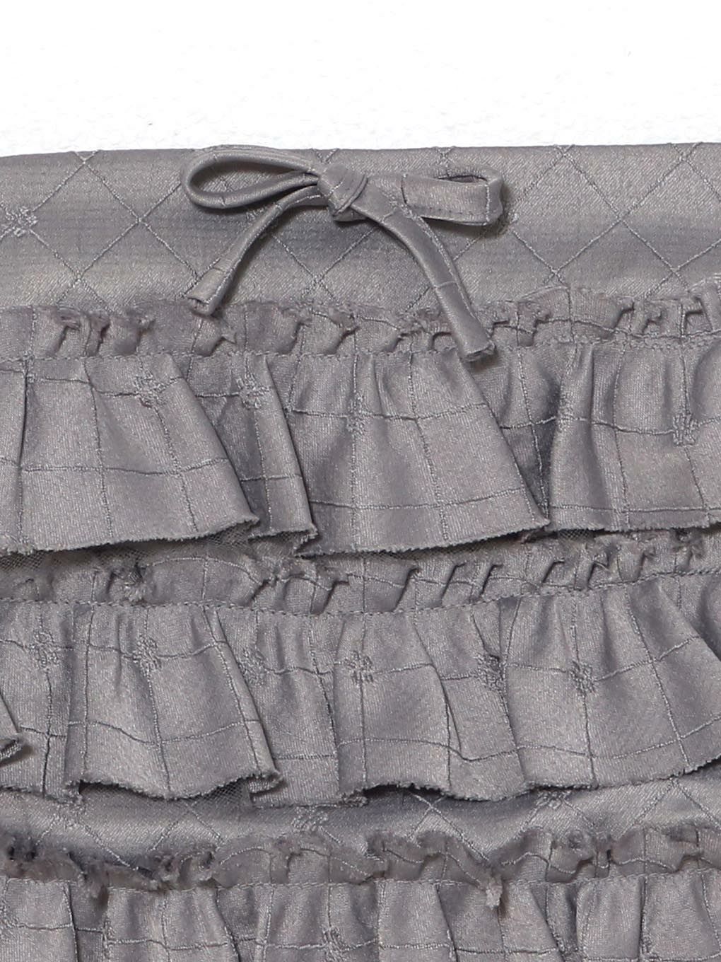 【BUBBLES】ジャガードフリルビスチェ