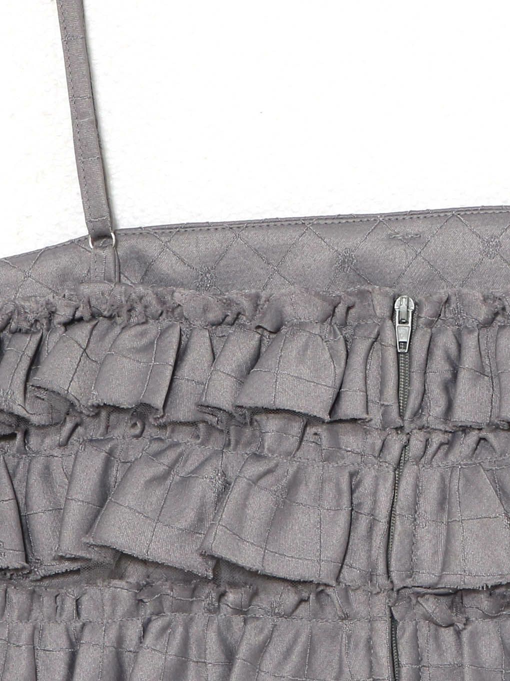 【BUBBLES】ジャガードフリルビスチェ