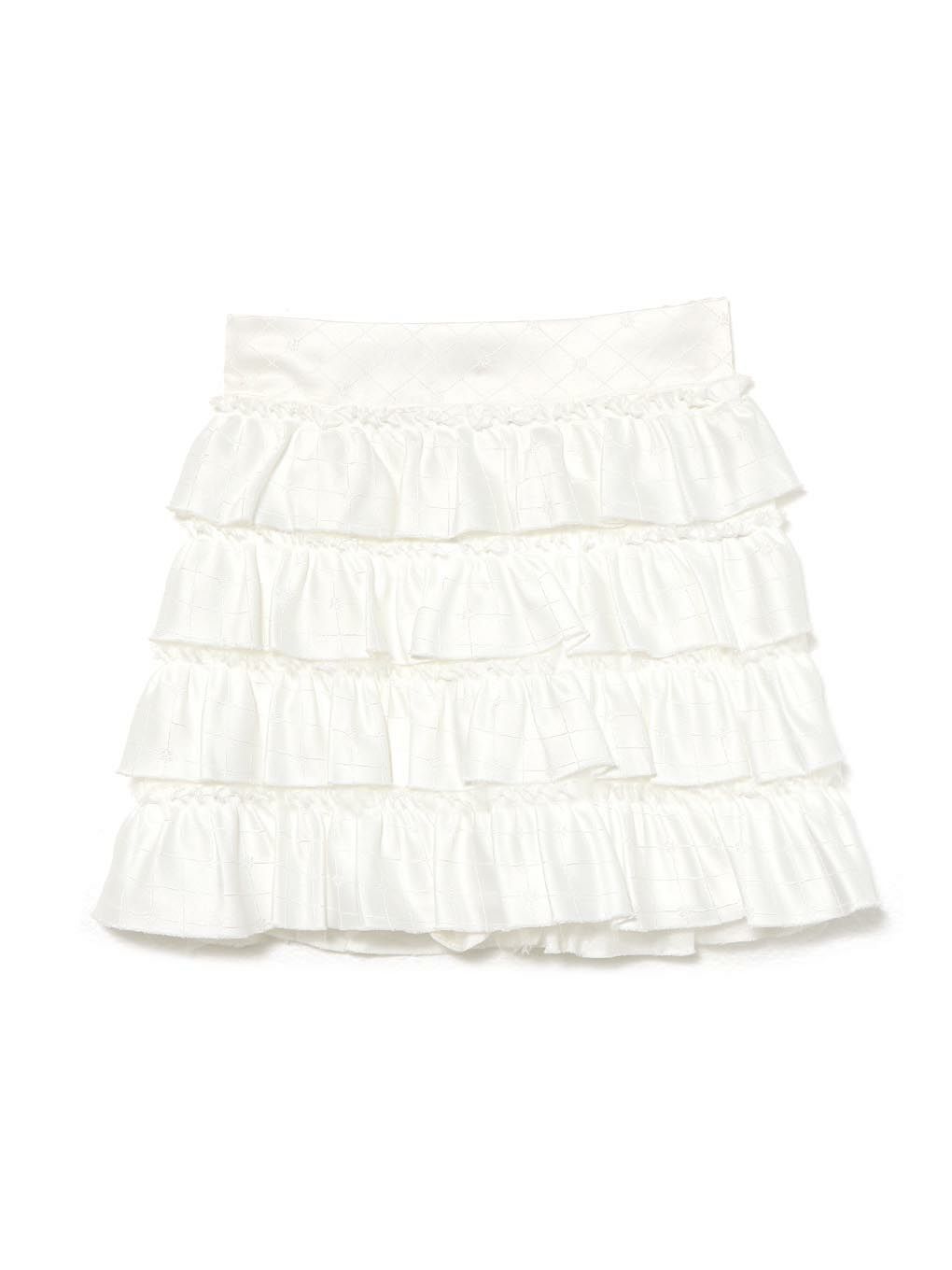 【BUBBLES】ジャガードフリルスカパン