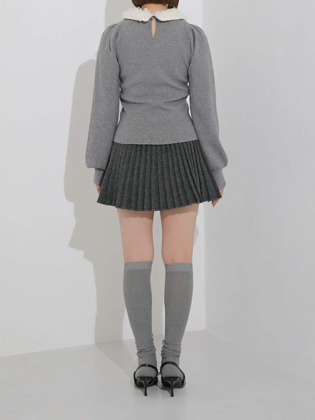 【BUBBLES】プードルカラーニットトップス