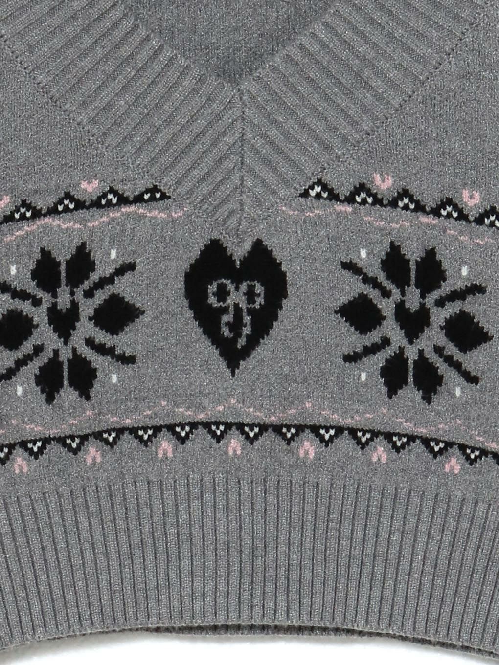 【BUBBLES】ハートジャガードニットトップス