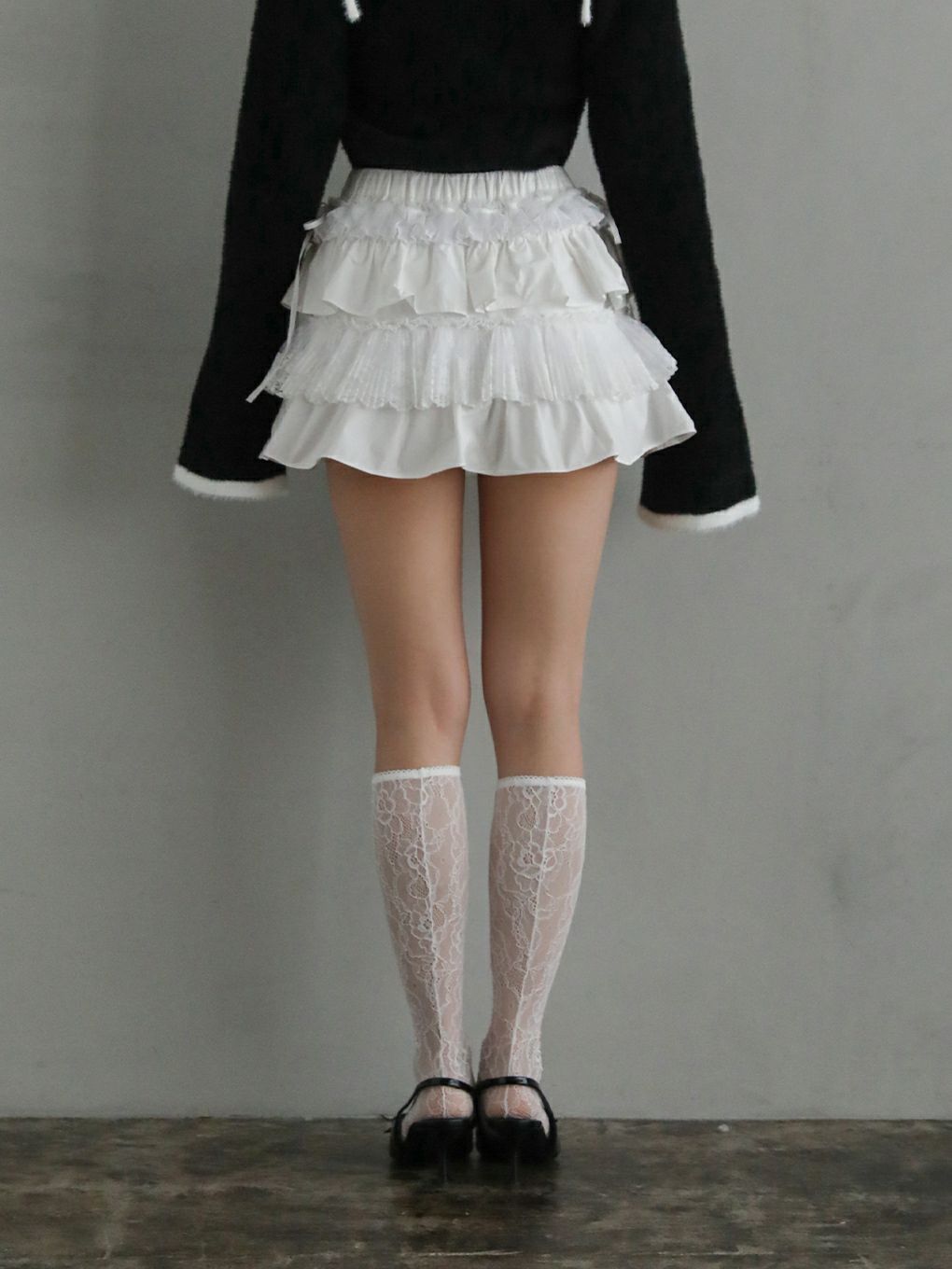 【BUBBLES】レースカンカンミニスカパン