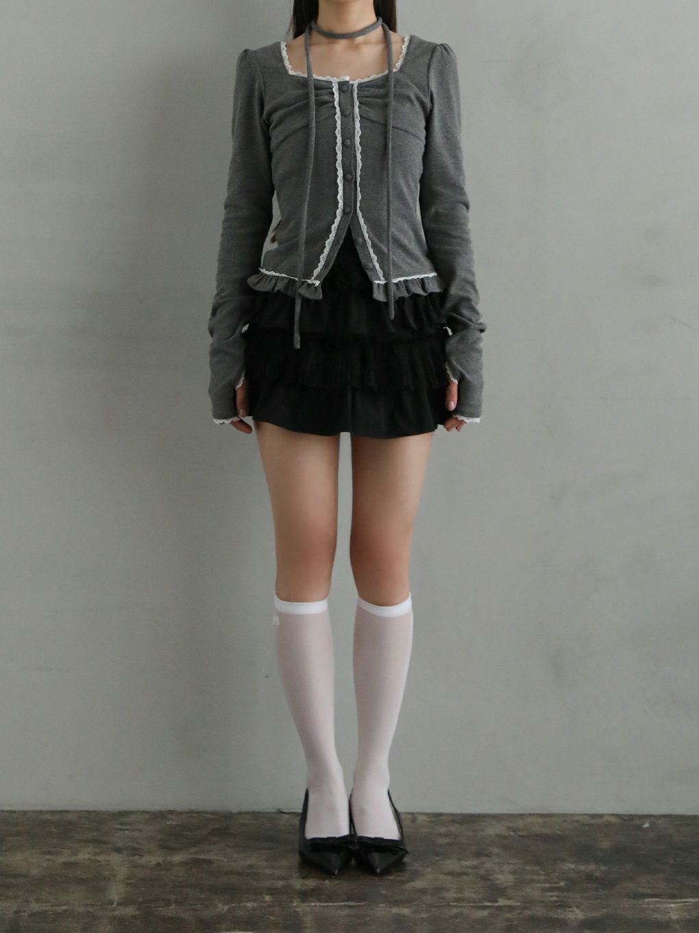 【BUBBLES】レースカンカンミニスカパン