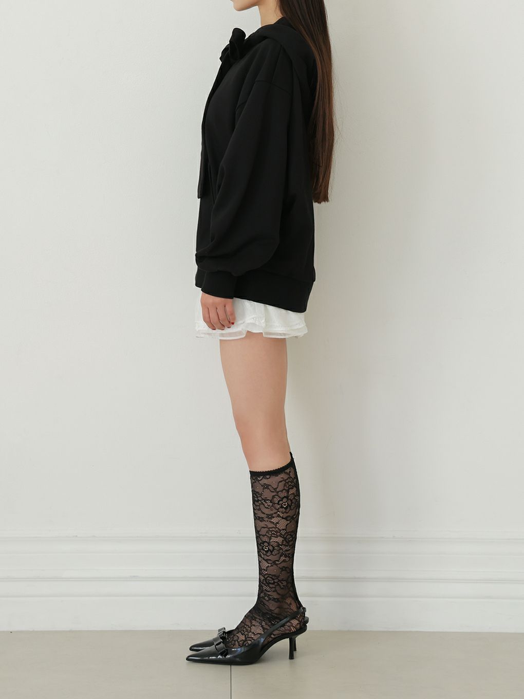 【BUBBLES】リボンフーディートップス