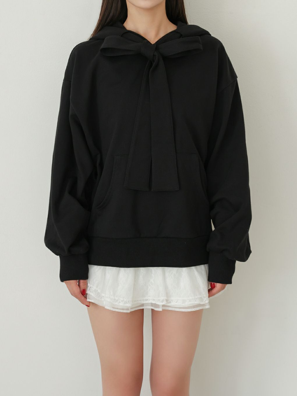 【BUBBLES】リボンフーディートップス