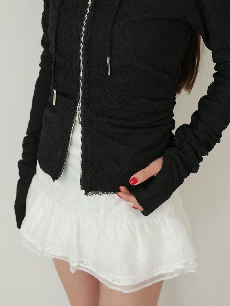 BUBBLES】レースフーディートップス | sparkling mall online store