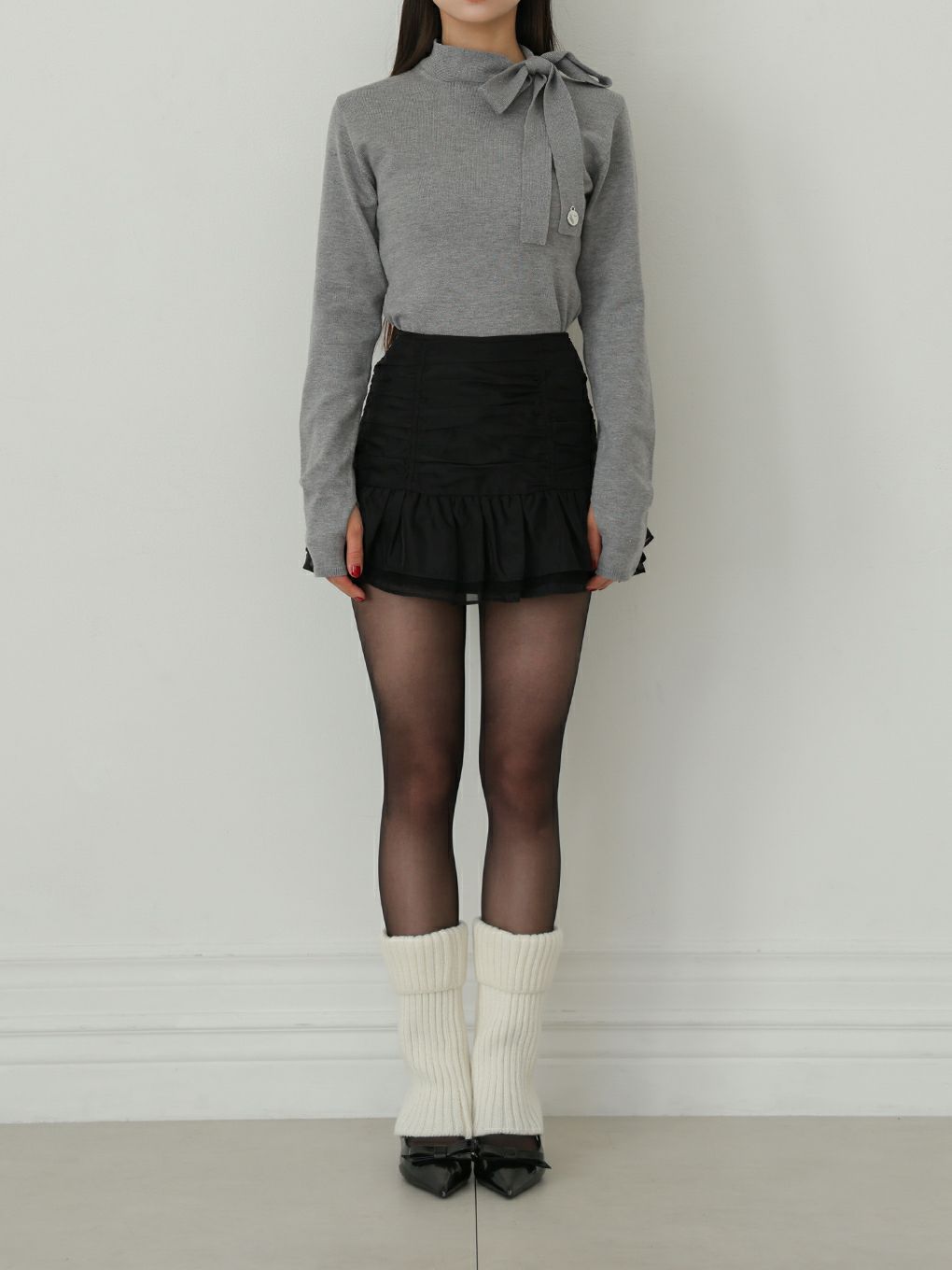 【BUBBLES】ギャザーレーススカパン