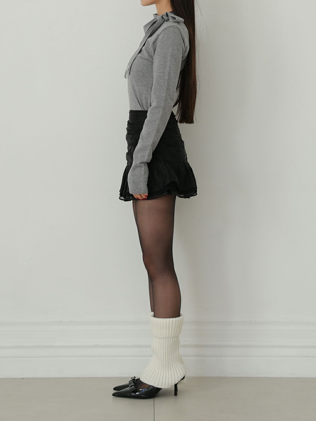 【BUBBLES】ギャザーレーススカパン