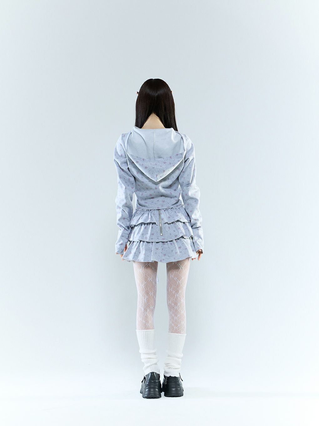 【BUBBLES】オープンネックスウェットトップス