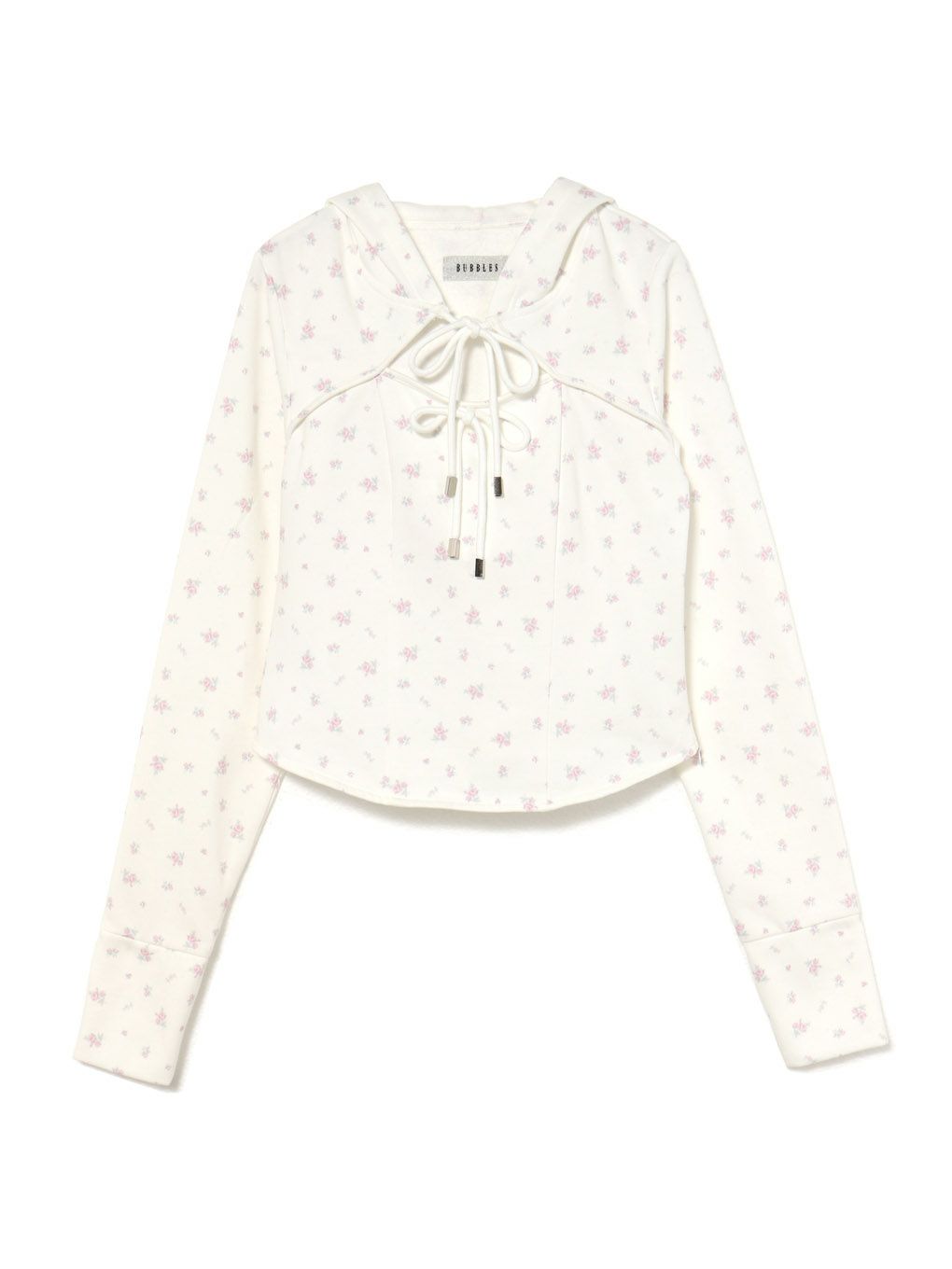 【BUBBLES】オープンネックスウェットトップス