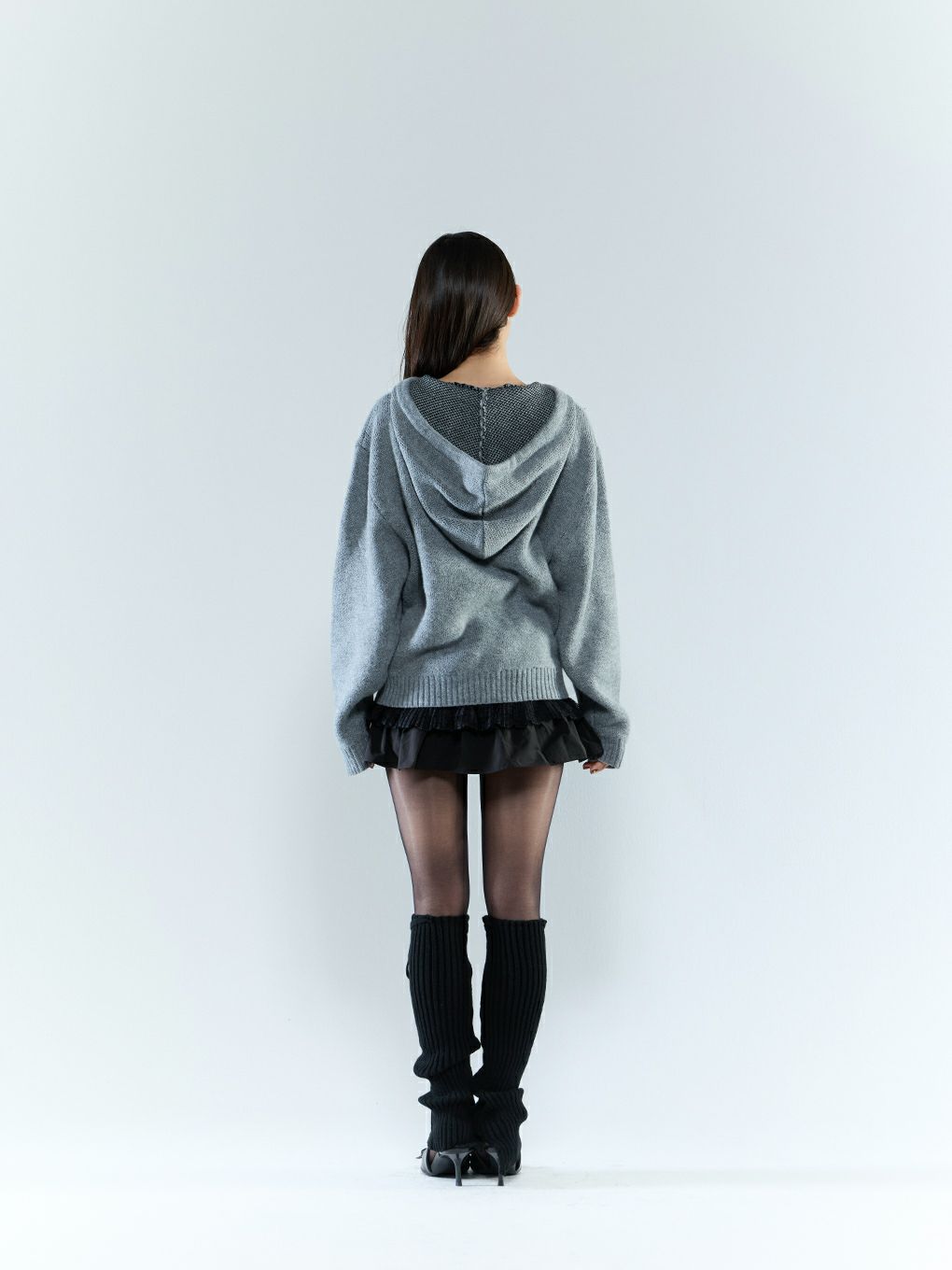 【BUBBLES】リボンジャガードニット