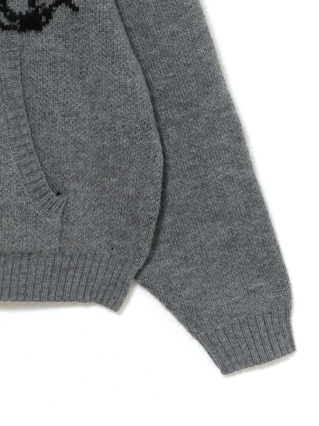 【BUBBLES】リボンジャガードニット