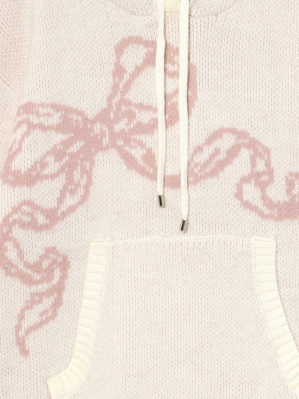 【BUBBLES】リボンジャガードニット