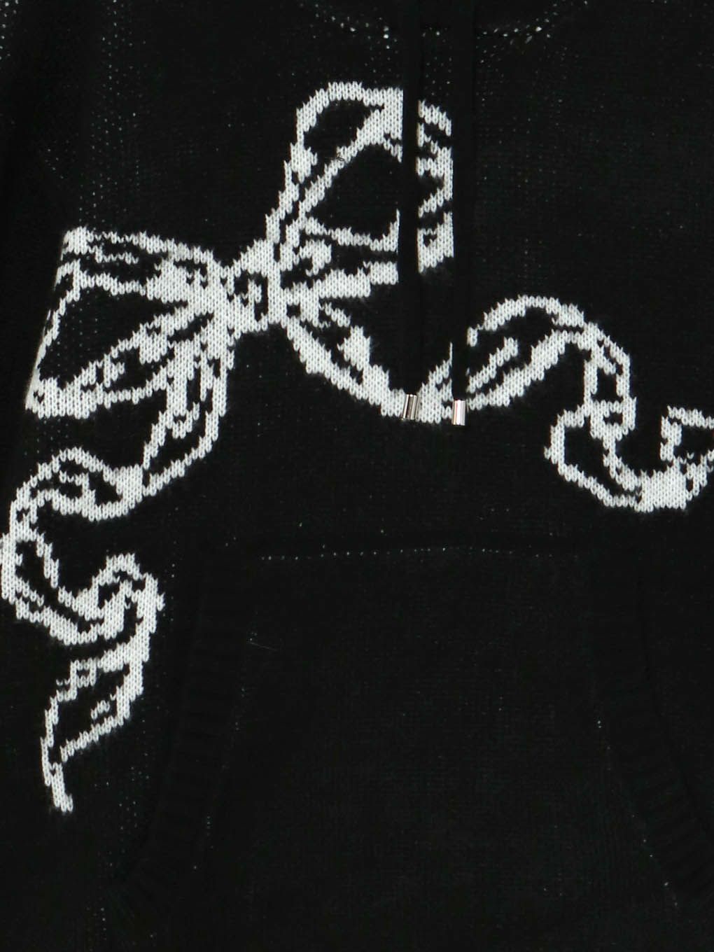 【BUBBLES】リボンジャガードニット