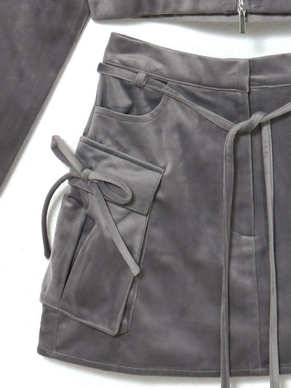 【BUBBLES】ファーフードベルベットセットアップ