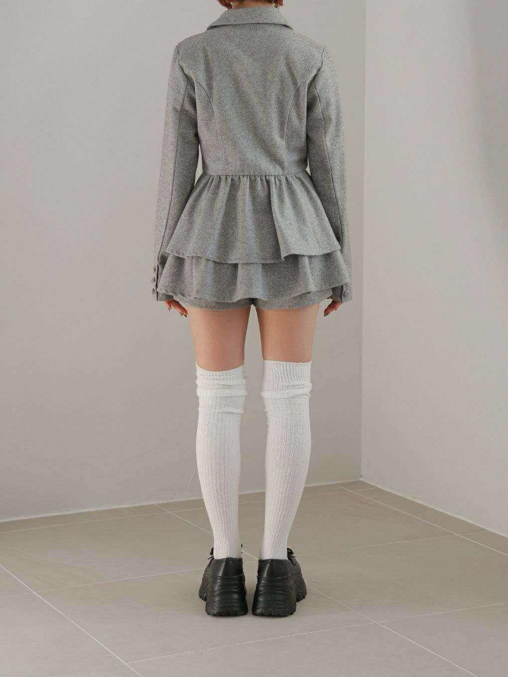 【BUBBLES】ジャケットペプラムセットアップ