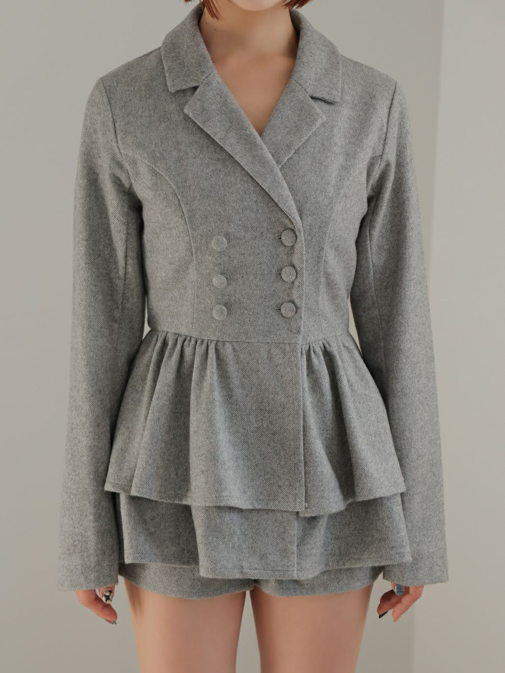 【BUBBLES】ジャケットペプラムセットアップ