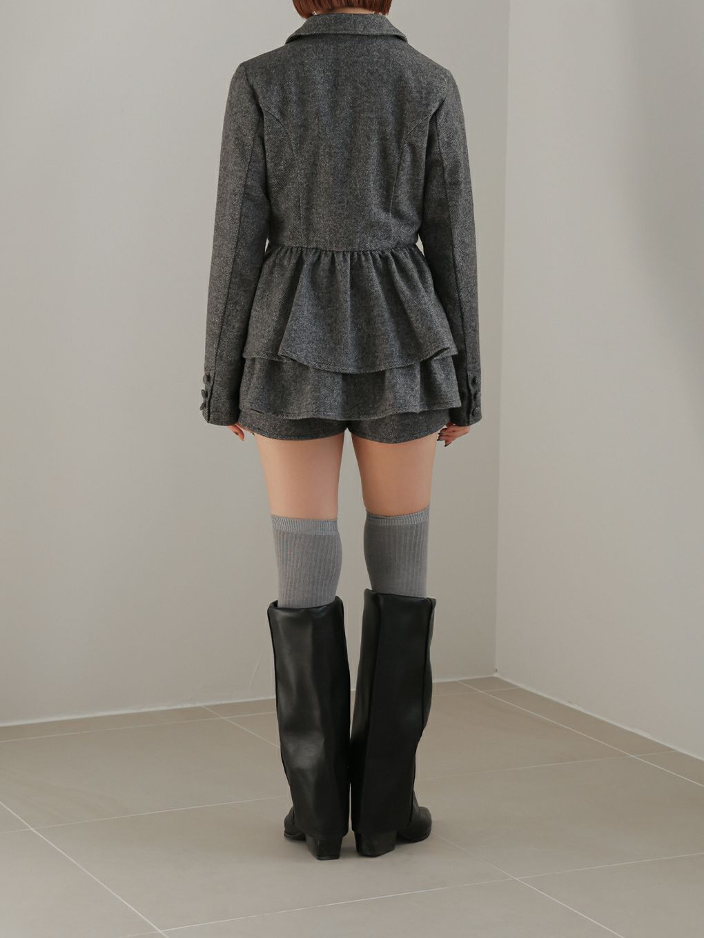 【BUBBLES】ジャケットペプラムセットアップ