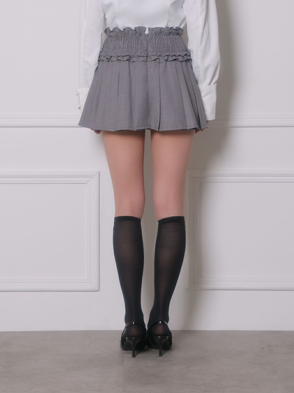 【BUBBLES】ギャザープリーツスカパン